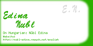 edina nubl business card