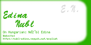 edina nubl business card